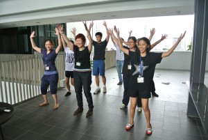 HPB Singapore Women working out
