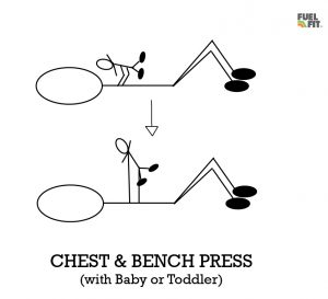 Dad & Baby Chest Bench Press